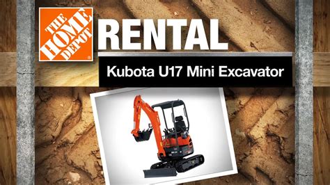 home depot mini excavator rental rates|mini excavator rent near me.